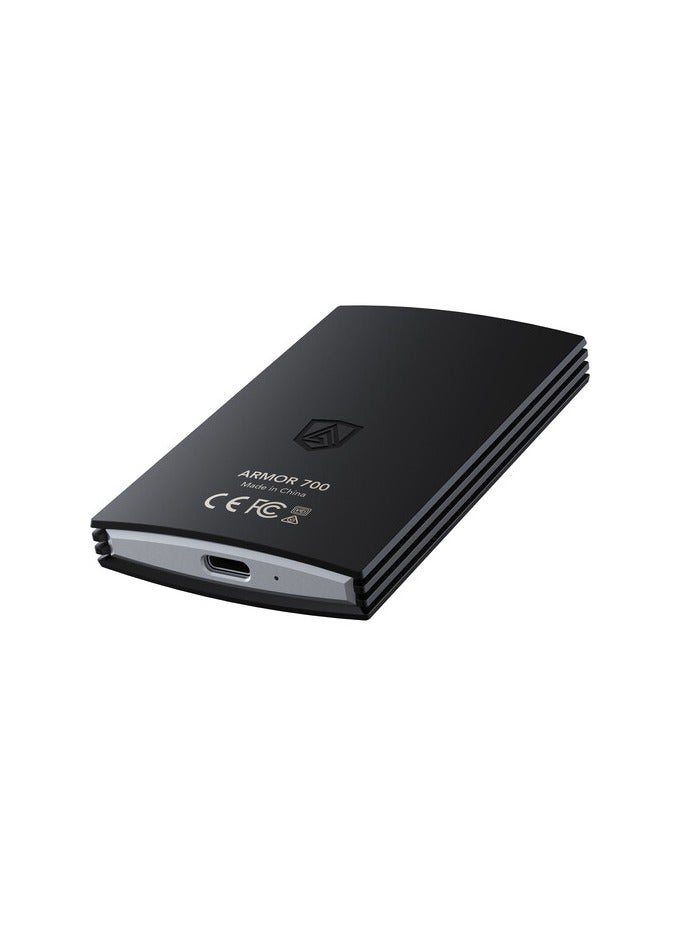 Lexar 2TB ARMOR 700 USB 3.2 Gen 2x2 Portable SSD (Black) 2 TB - Image 1