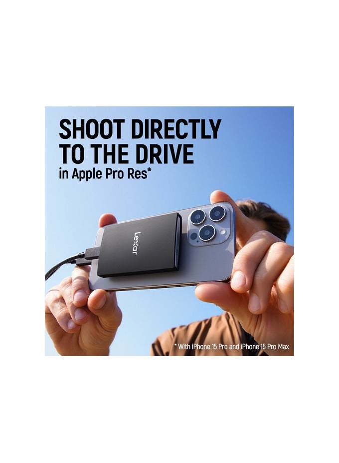 Lexar 2TB ARMOR 700 USB 3.2 Gen 2x2 Portable SSD (Black) 2 TB - Image 3