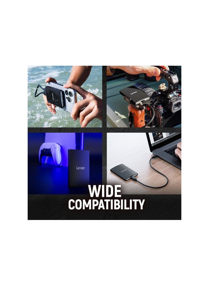 Lexar 2TB ARMOR 700 USB 3.2 Gen 2x2 Portable SSD (Black) 2 TB - Image 4