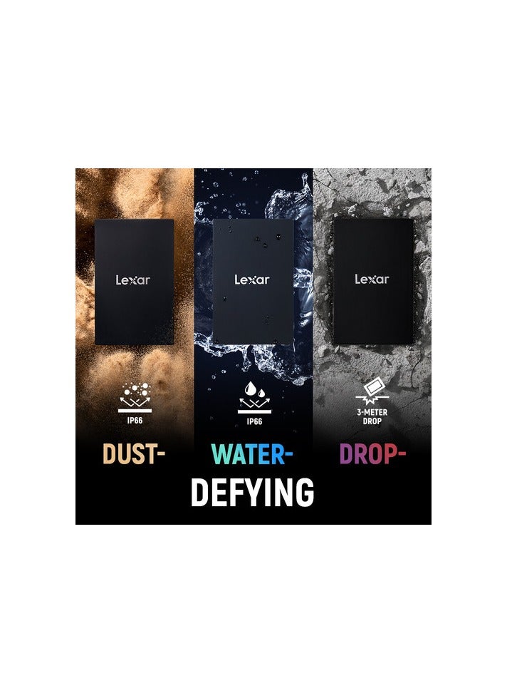 Lexar 2TB ARMOR 700 USB 3.2 Gen 2x2 Portable SSD (Black) 2 TB - Image 5