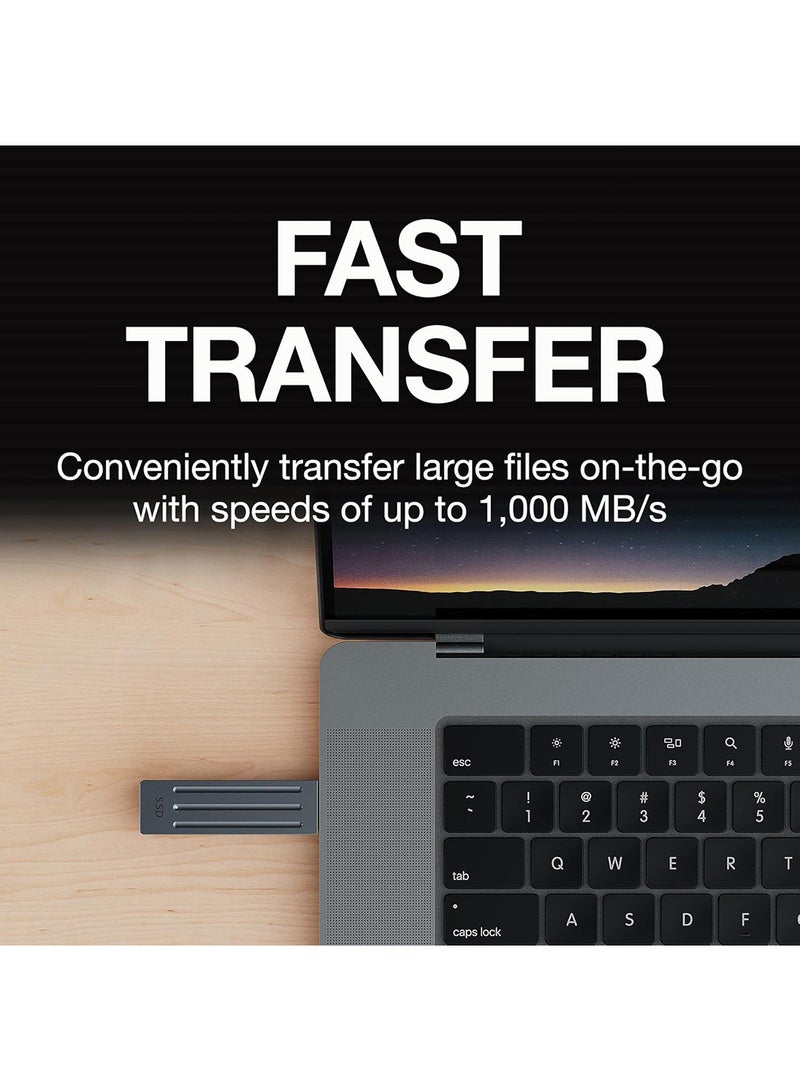 سيجيت - 1 TB  Ultra Compact  SSD 1000MB/s USB- Type C Transfer speeds of up to 1,000 MB/s  STMX1000400 1 TB - Image 1