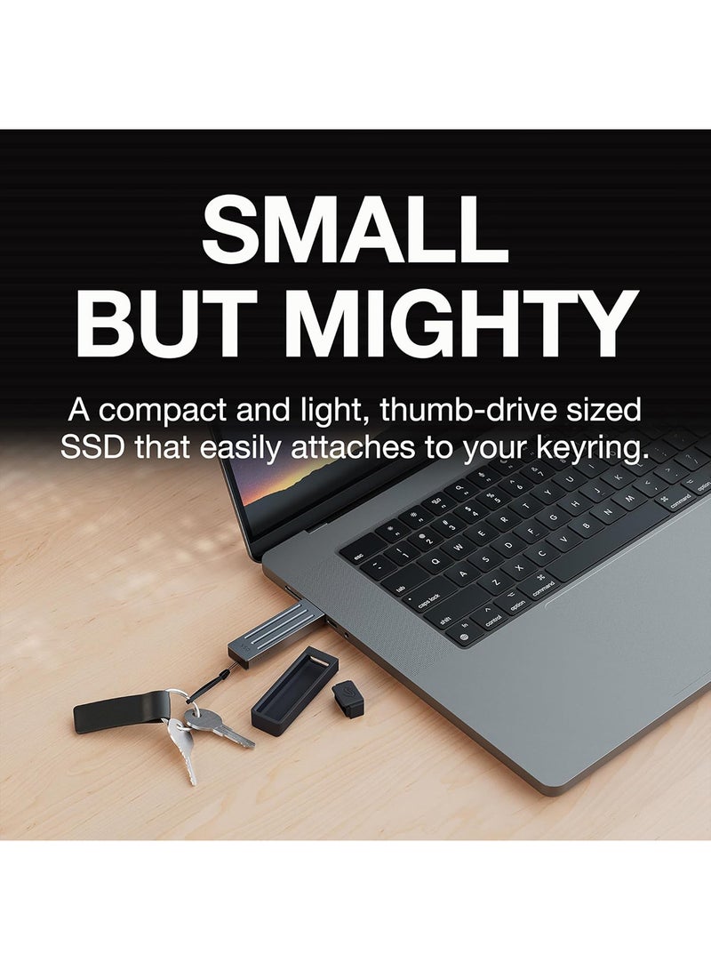 سيجيت - 1 TB  Ultra Compact  SSD 1000MB/s USB- Type C Transfer speeds of up to 1,000 MB/s  STMX1000400 1 TB - Image 1