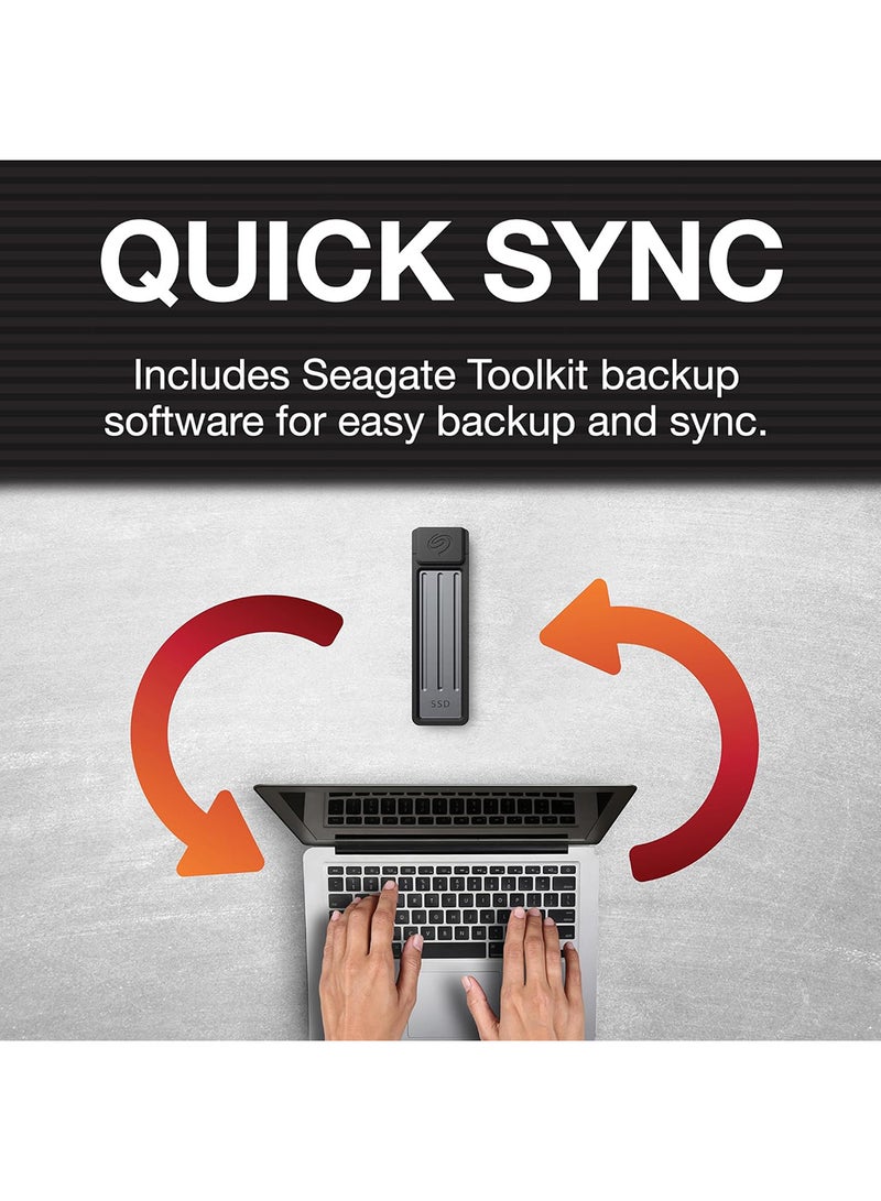 سيجيت - 1 TB  Ultra Compact  SSD 1000MB/s USB- Type C Transfer speeds of up to 1,000 MB/s  STMX1000400 1 TB - Image 1