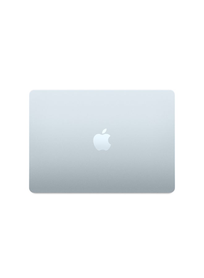 أبل - New 2025 MacBook Air MC6V4 13-Inch Display, Apple M4 Chip 10-Core CPU 10-Core GPU Processor/24GB RAM/512GB SSD/macOS(International version) English Sky Blue - Image 1