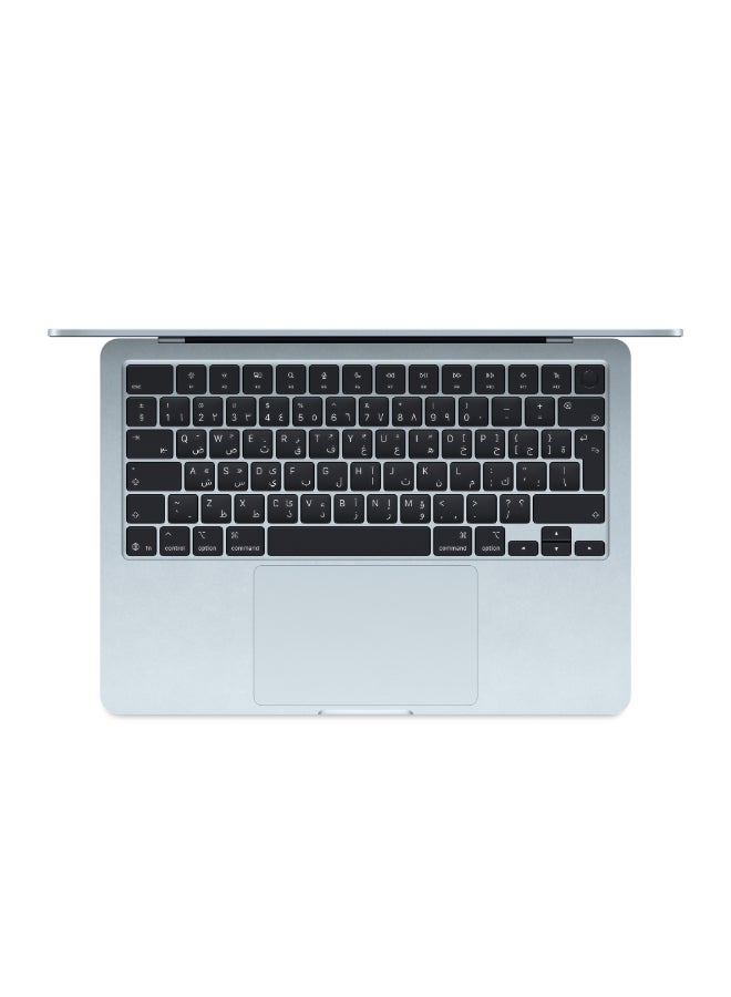أبل - New 2025 MacBook Air MC6V4 13-Inch Display, Apple M4 Chip 10-Core CPU 10-Core GPU Processor/24GB RAM/512GB SSD/macOS(International version) English Sky Blue - Image 1