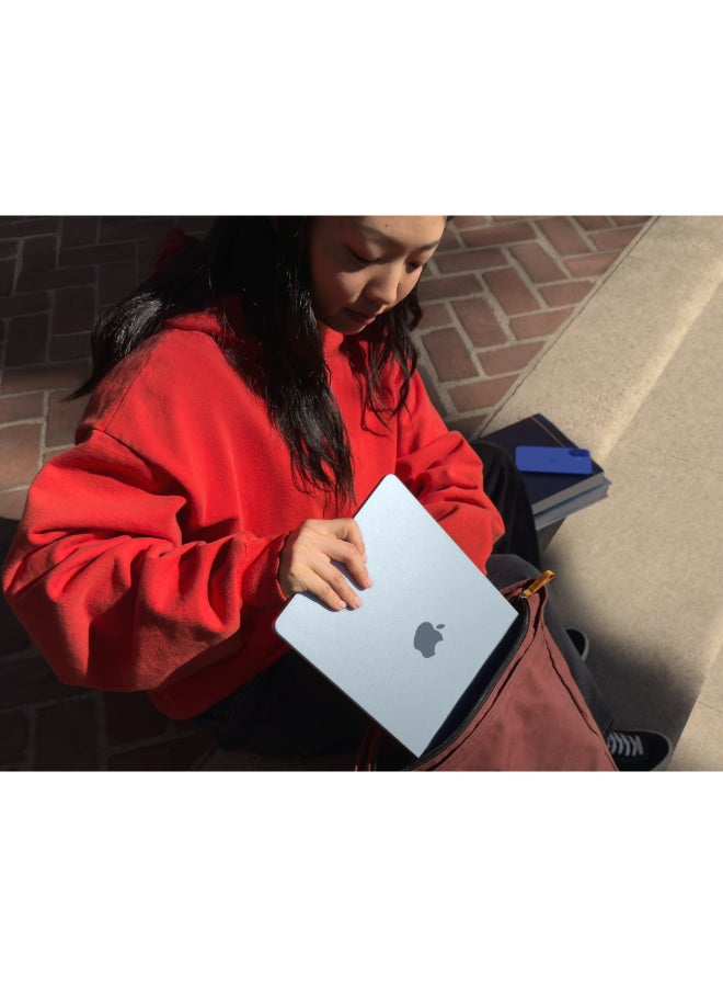 أبل - New 2025 MacBook Air MC6V4 13-Inch Display, Apple M4 Chip 10-Core CPU 10-Core GPU Processor/24GB RAM/512GB SSD/macOS(International version) English Sky Blue - Image 1