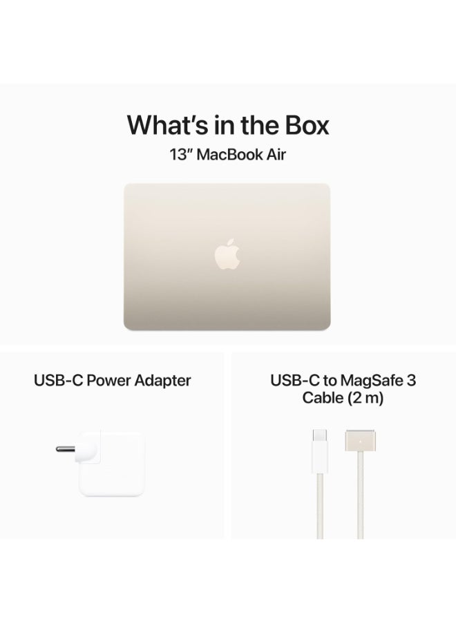 Apple - Customise MacBook Air Laptop With 13.6-Inch  Display, Apple M3 Chip 8-Core CPU 10-Core GPU Processor/16GB RAM/512GB SSD/macOS/ English Starlight - Image 1