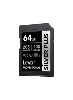 Lexar Lexar Professional 64gb Silver Plus Sdxc™ Uhs-I Cards, Up To 205mb/S Read 100mb/S Write C10 V30 U3 (LSDSIPL064G-BNNNG) 64 GB  - Image 2