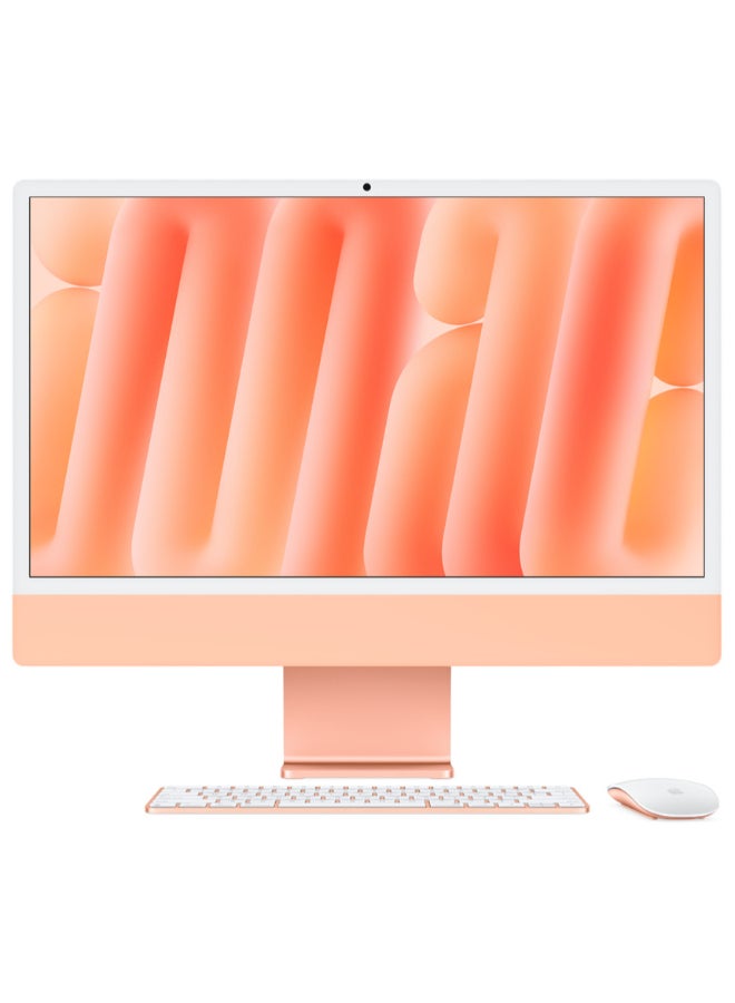 Apple - Customise iMac AIO With 24-Inch  Display, Apple M4 Chip 10-Core CPU 10-Core GPU Processor/32GB RAM/1TB SSD/macOS/ English Orange - Image 1