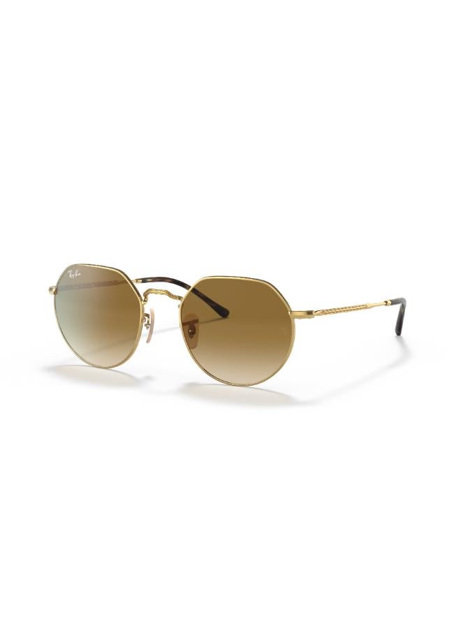 راي بان Men's Full Rimmed Irregular Sunglasses 0RB3565 53 001/51  - Image 1