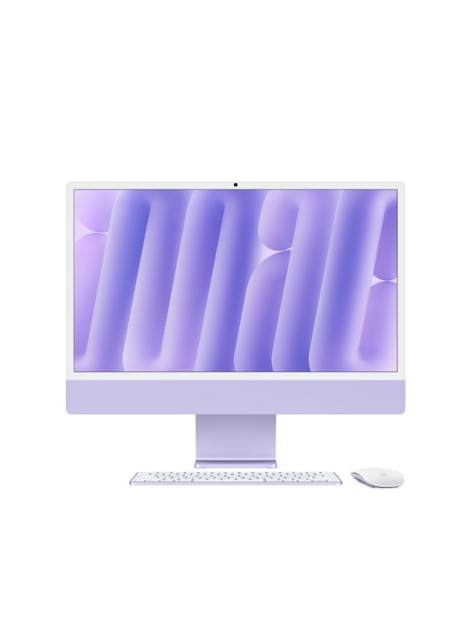 Apple Customise iMac AIO With 24-Inch  Display, Apple M4 Chip 10-Core CPU 10-Core GPU Processor/32GB RAM/1TB SSD/macOS/ English Purple  - Image 1
