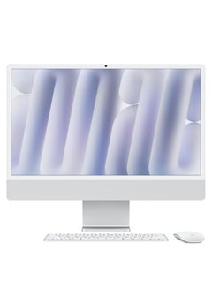Apple Customise iMac AIO With 24-Inch  Display, Apple M4 Chip 10-Core CPU 10-Core GPU Processor/32GB RAM/1TB SSD/macOS/ English Silver  - Image 1