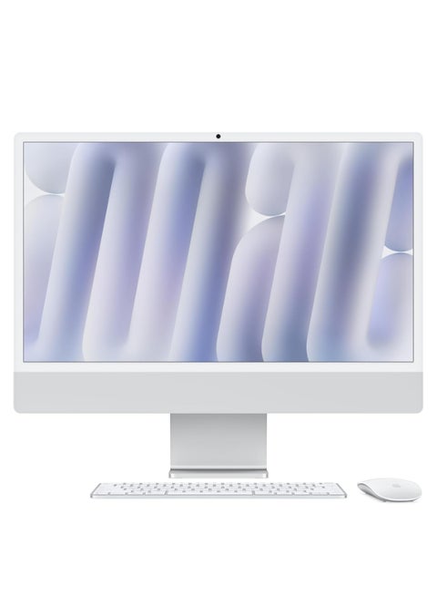 Customise iMac AIO With 24-Inch  Display, Apple M4 Chip 10-Core CPU 10-Core GPU Processor/32GB RAM/1TB SSD/macOS/ English Silver