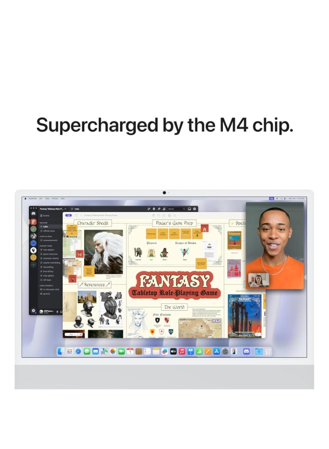 Apple - Customise iMac AIO With 24-Inch  Display, Apple M4 Chip 10-Core CPU 10-Core GPU Processor/32GB RAM/1TB SSD/macOS/ English Silver - Image 1