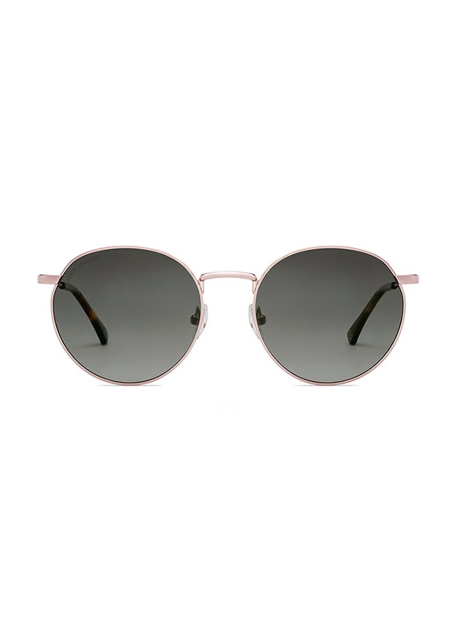John Jacobs John Jacobs ALI FAZAL Gold - Green | Full Rim Round Stylish & Premium Sunglasses | Polarized and 100% UV Protected | Men & Women | Medium | JJ S70014  - Image 2