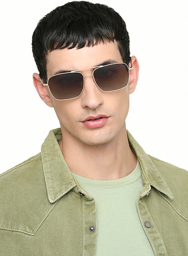 John Jacobs - Blue Silver Full Rim Square John Jacobs JJ Tints JJ S70010-C1 Sunglasses - Image 1
