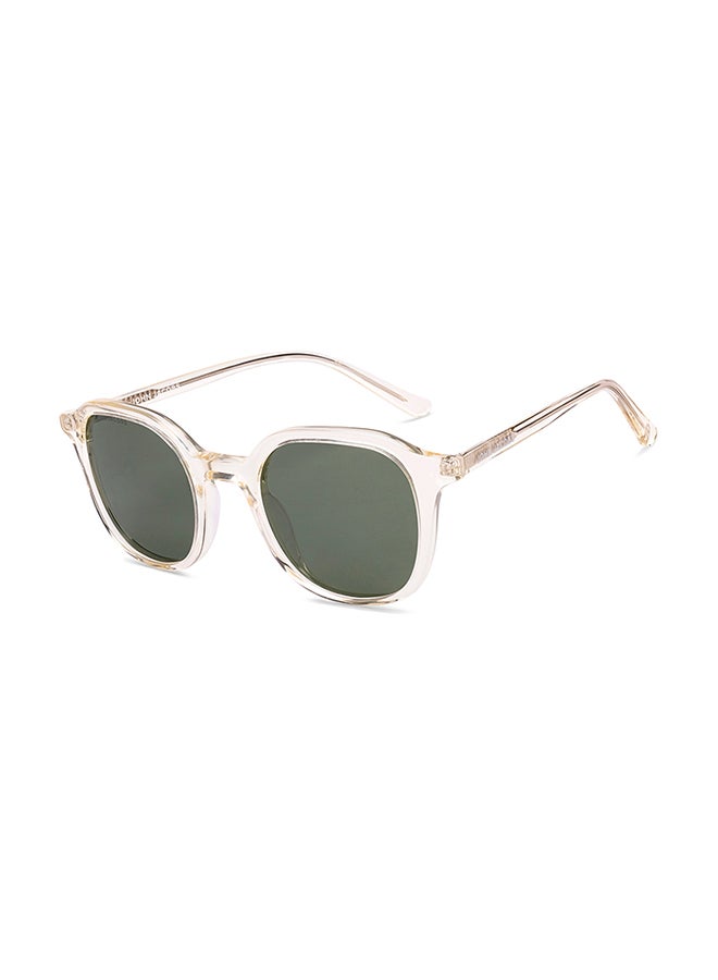 John Jacobs John Jacobs | Transparent Green - Green | Full Rim Square Stylish & Premium UV Protected Sunglasses | JJ Acetate | Polarized and 100% UV Protected | Men & Women | Medium | JJ S17339  - Image 1