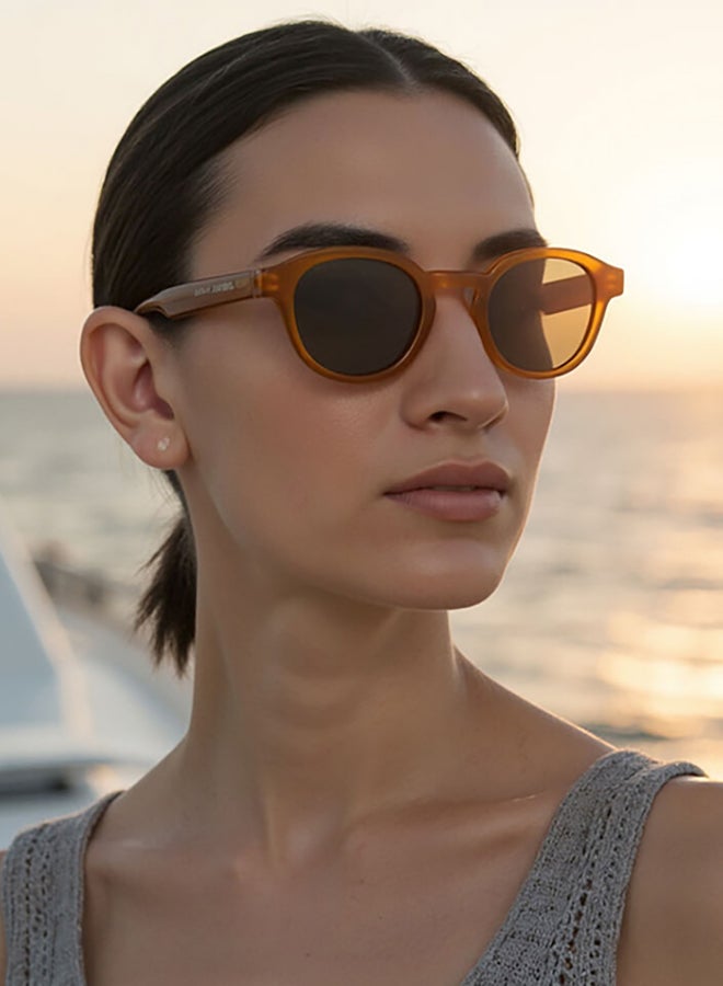John Jacobs Blue Brown Full Rim Rectangle John Jacobs JJ Tints JJ S70036-C4 Sunglasses  - Image 3