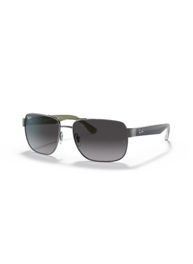 راي بان Men's Full Rimmed Square Sunglasses 0RB3530 58 004/8G  - Image 1