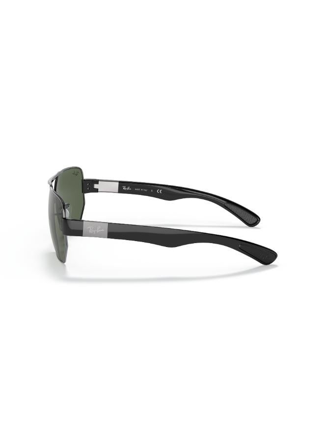 راي بان - Men's Full Rimmed Irregular Sunglasses 0RB3672 60 004/71 - Image 1