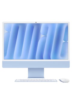 Apple Customise iMac AIO With 24-Inch  Display, Apple M4 Chip 10-Core CPU 10-Core GPU Processor/32GB RAM/512GB SSD/macOS/ English Blue  - Image 1