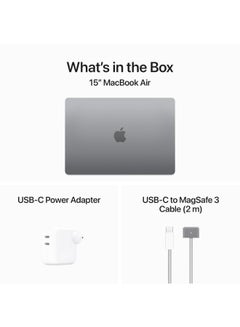 Apple Customise MacBook Air Laptop With 15-Inch  Display, Apple M3 Chip 8-Core CPU 10-Core GPU Processor/16GB RAM/1TB SSD/macOS/ English Space Grey  - Image 5