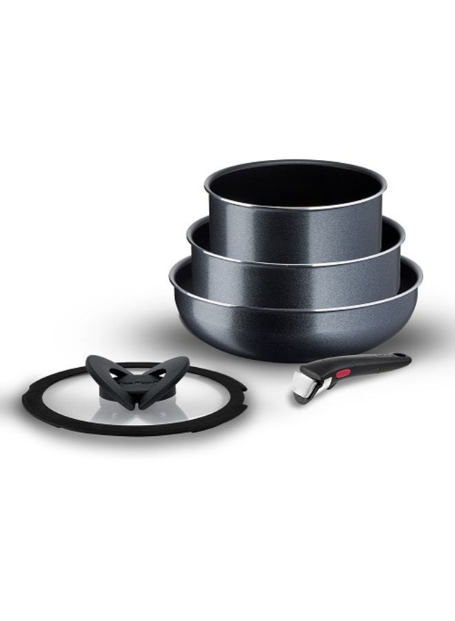 تيفال مجموعة طهي إنجينيو - أسود - Image 1