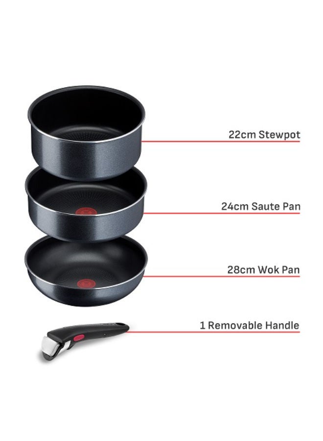 تيفال مجموعة طهي إنجينيو - أسود - Image 5