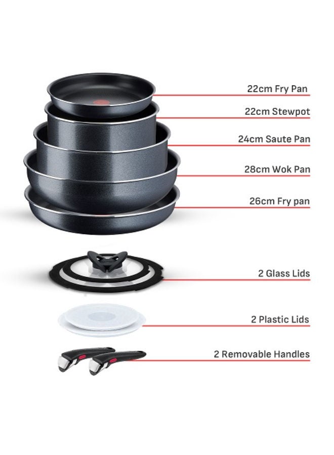 Tefal Ingenio XL Force Cooking Set -Black Black - Image 2