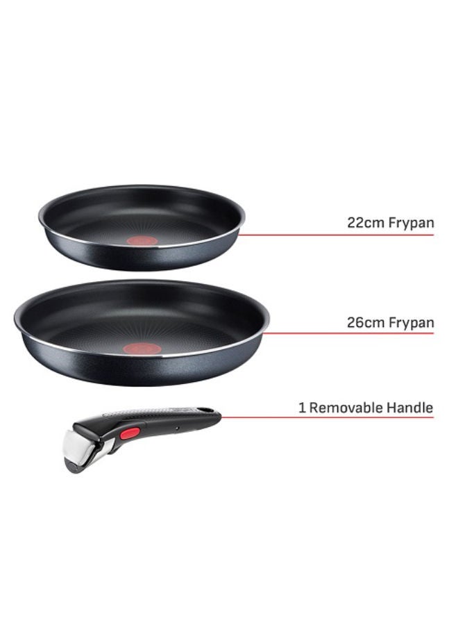 Tefal Ingenio Frypan Set With Handle-Black Black - Image 5