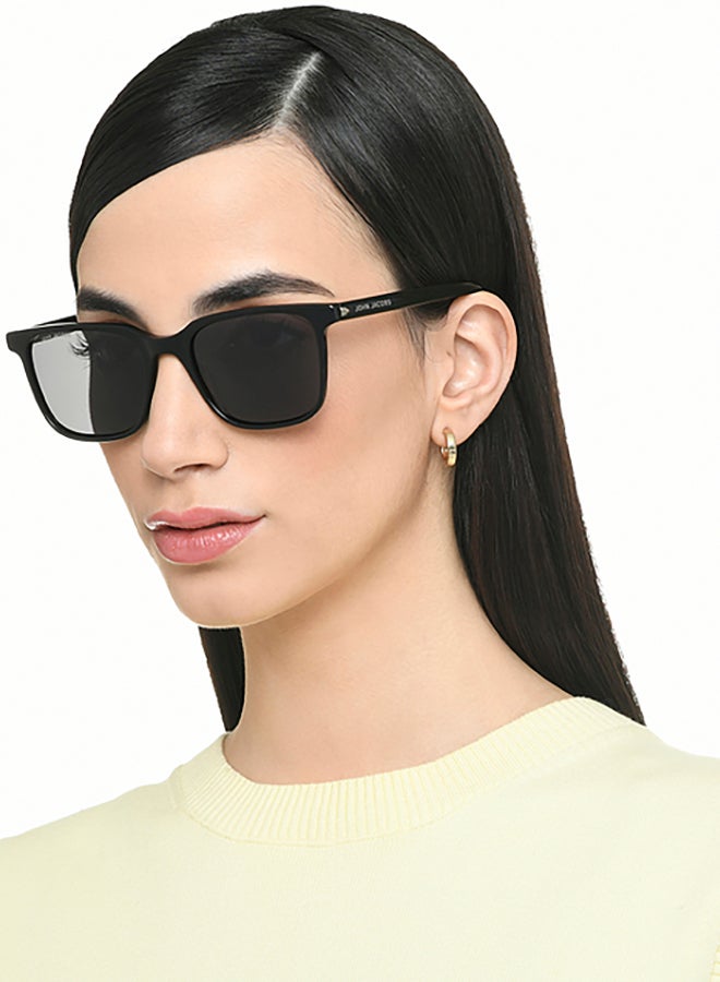 John Jacobs - Transparent Orange Grey Full Rim Round John Jacobs JJ Tints JJ S17337-C2 Polarized Sunglasses - Image 1