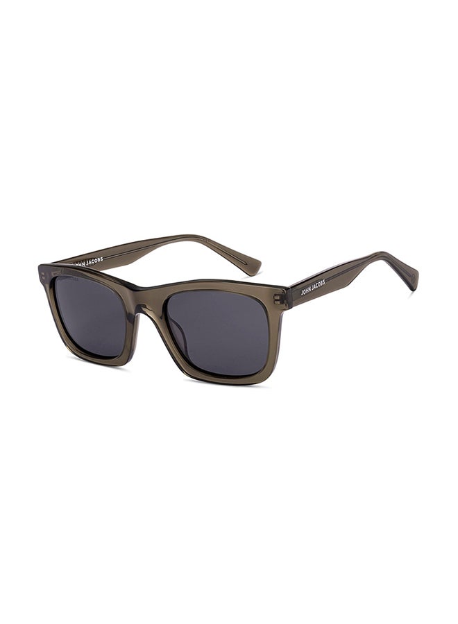 John Jacobs - Transparent Green Grey Full Rim Wayfarer John Jacobs JJ Tints JJ S17338-C2 Polarized Sunglasses - Image 1