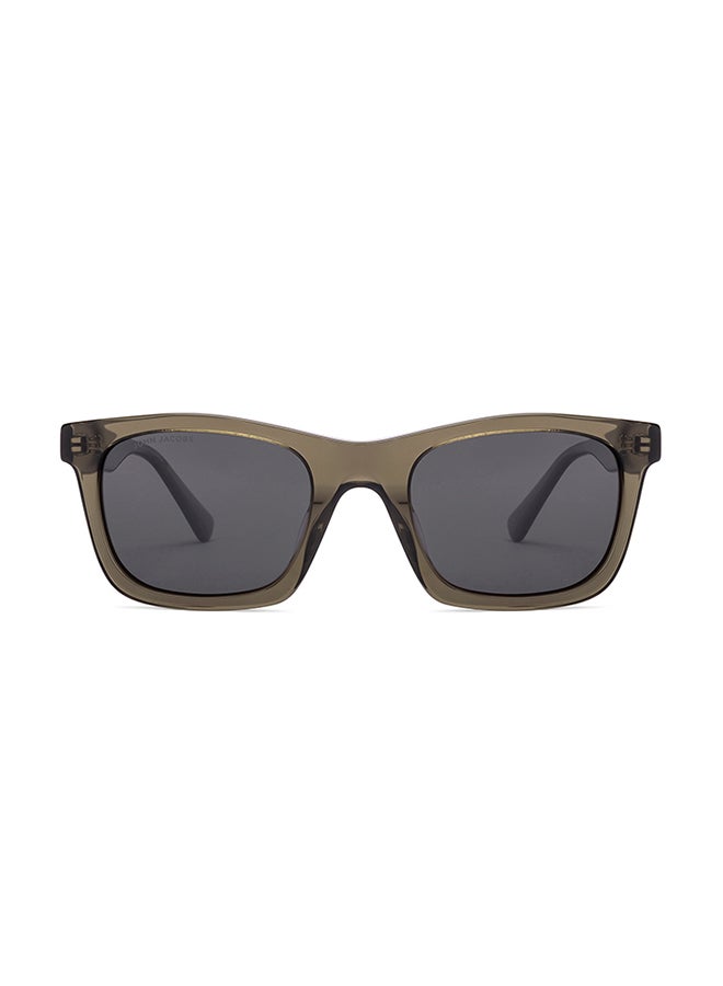 John Jacobs - Transparent Green Grey Full Rim Wayfarer John Jacobs JJ Tints JJ S17338-C2 Polarized Sunglasses - Image 1