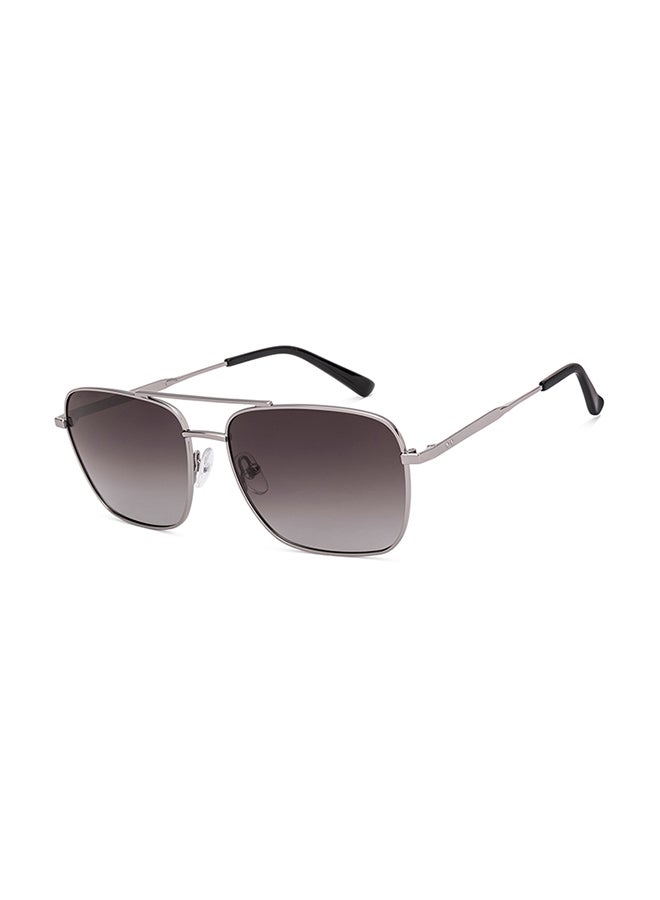 John Jacobs John Jacobs | Silver - Grey | Full Rim Square Stylish & Premium Sunglasses | JJ Acetate | Polarized and 100% UV Protected | Men & Women | Extra Wide | JJ S70019  - Image 1