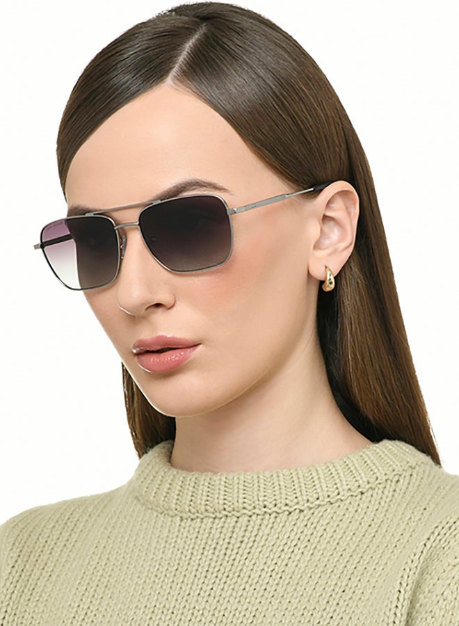 John Jacobs John Jacobs | Silver - Grey | Full Rim Square Stylish & Premium Sunglasses | JJ Acetate | Polarized and 100% UV Protected | Men & Women | Extra Wide | JJ S70019  - Image 4