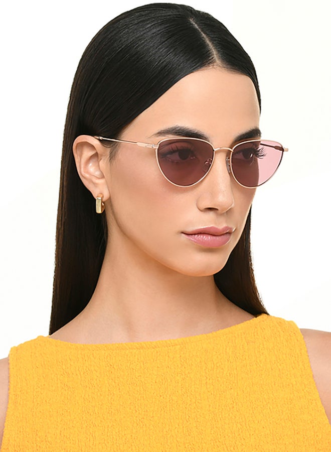 John Jacobs Women's John Jacobs ALI FAZAL Rose Gold - Pink | Full Rim Cat Eye Stylish & Premium Sunglasses | Polarized and 100% UV Protected | Women | Narrow | JJ S70011  - Image 4