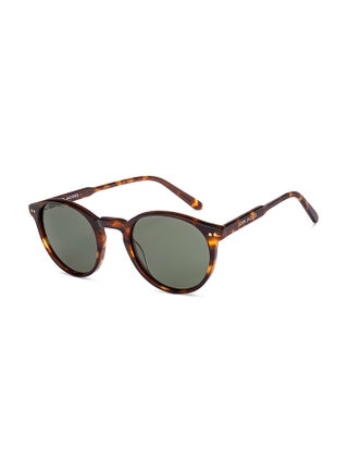 John Jacobs | Tortoise - Green | Full Rim Round Stylish & Premium UV Protected Sunglasses | Acetate Lines | Polarized and 100% UV Protected | Men & Women | Medium | JJ S17341 - pnsku/N70159659V/45/_/1742476355/69223ff7-d51a-4326-b393-cb52b58cc0d2