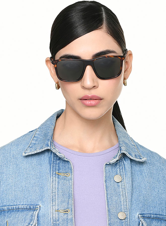 John Jacobs John Jacobs | Tortoise - Green | Full Rim Rectangular Stylish & Premium UV Protected Sunglasses | Acetate Lines | Polarized and 100% UV Protected | Men & Women | Extra Wide | JJ S17344  - Image 4