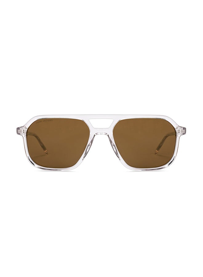 John Jacobs Green Brown Full Rim Rectangle John Jacobs JJ Tints JJ S70036-C3 Sunglasses  - Image 2