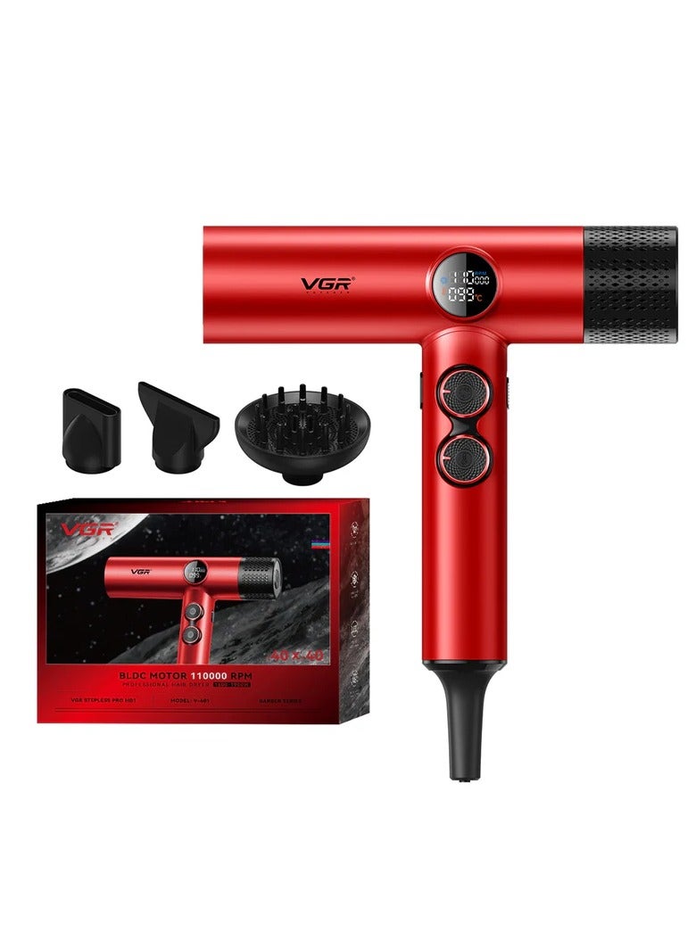 VGR VGR V-401 Professional Hair Dryer red  - Image 1
