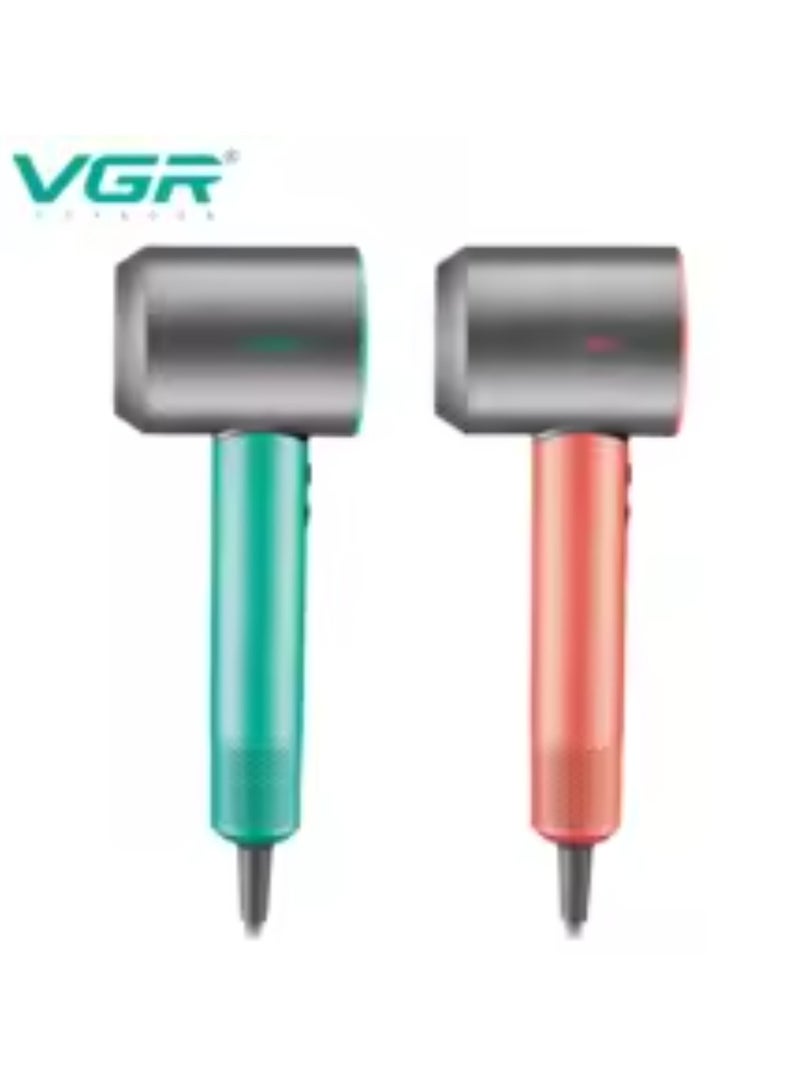 VGR - VGR Hair Dryer Professional Air Blower Hot and Cold Adjustment Hair Dryer Machine BLDC 110000 RPM Hair Dryers Barber Salon V-440 Multicolor - Image 1
