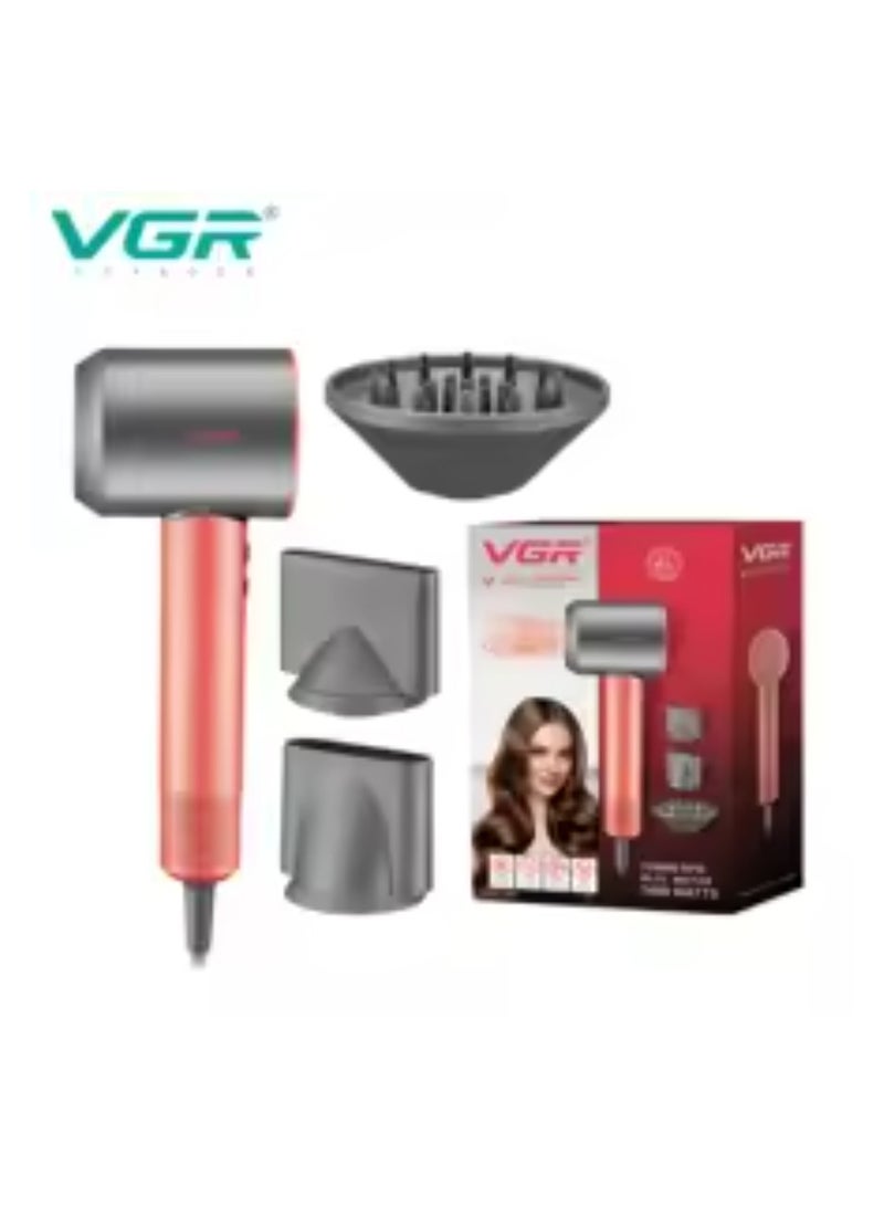 VGR - VGR Hair Dryer Professional Air Blower Hot and Cold Adjustment Hair Dryer Machine BLDC 110000 RPM Hair Dryers Barber Salon V-440 Multicolor - Image 1