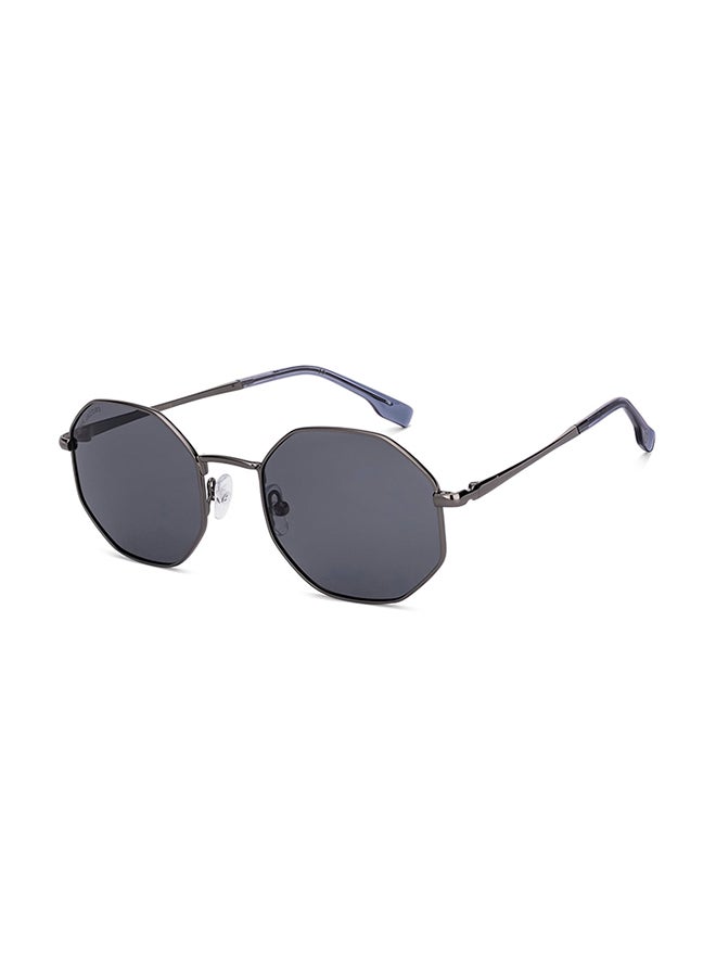 John Jacobs - Blue Black Full Rim Rectangle John Jacobs JJ Tints JJ S17344-C2 Polarized Sunglasses - Image 1