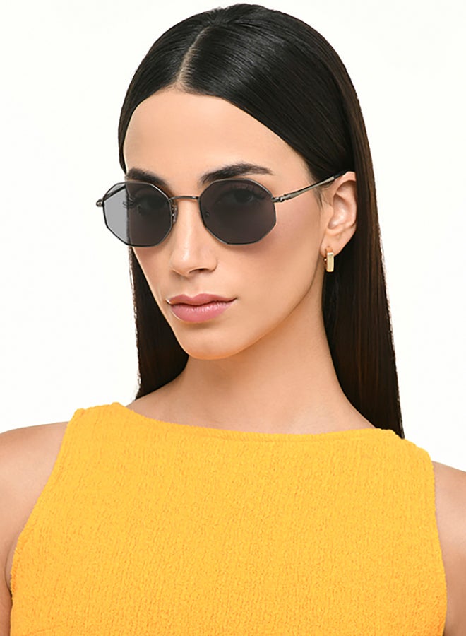John Jacobs - Blue Black Full Rim Rectangle John Jacobs JJ Tints JJ S17344-C2 Polarized Sunglasses - Image 1