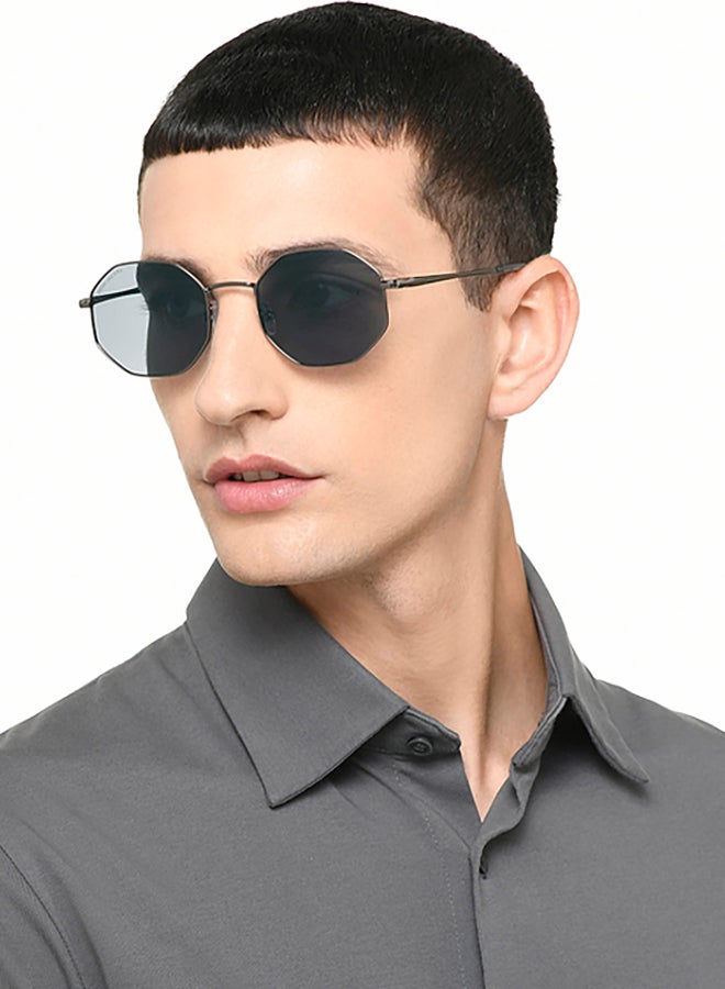 John Jacobs - Blue Black Full Rim Rectangle John Jacobs JJ Tints JJ S17344-C2 Polarized Sunglasses - Image 1
