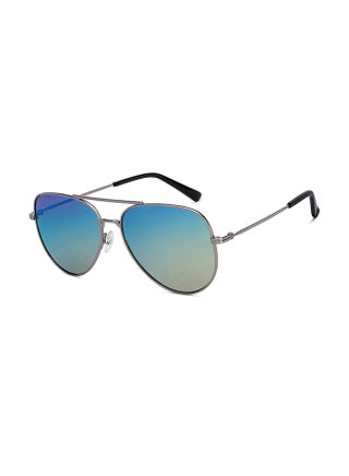 John Jacobs ALI FAZAL Silver - Multicolor | Full Rim Pilot Stylish & Premium Sunglasses | Polarized and 100% UV Protected | Men & Women | Medium | JJ S70012