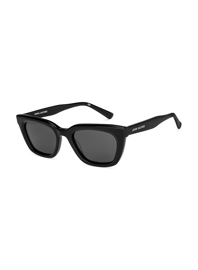 John Jacobs Women's Sky Blue Black Full Rim Rectangle John Jacobs JJ Tints JJ S70035-C2 Sunglasses  - Image 1