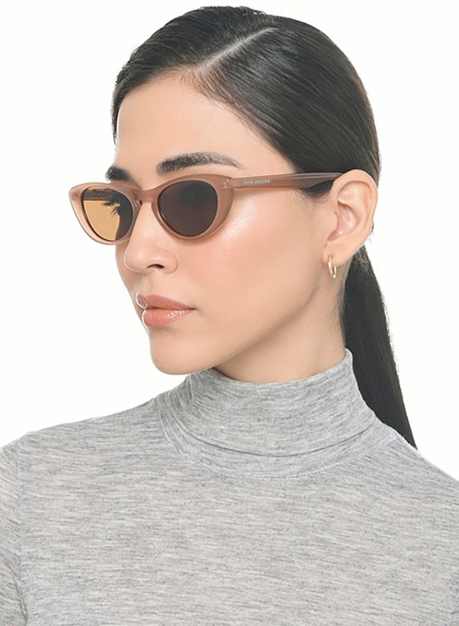 John Jacobs Women's Blue Grey Full Rim Rectangle John Jacobs JJ Tints JJ S70035-C4 Sunglasses  - Image 4