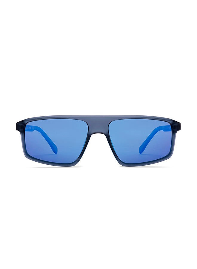 John Jacobs - John Jacobs | Grey - Blue | Full Rim Rectangular Stylish & Premium UV Protected Sunglasses | Reflectors | 100% UV Protection (UV 400) | Men & Women | Wide | JJ S70035 - Image 1