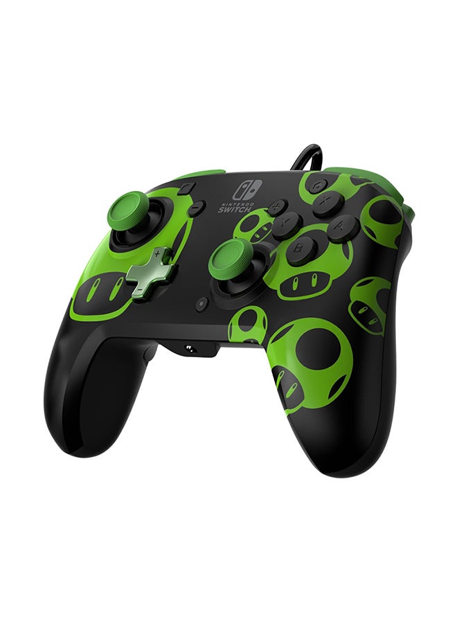 pdp - Rematch Wired Controller 1-UP Glow in the Dark Officially Licensed by Nintendo - Customizable buttons, sticks, triggers, and paddles - Ergonomic Controllers - Image 1